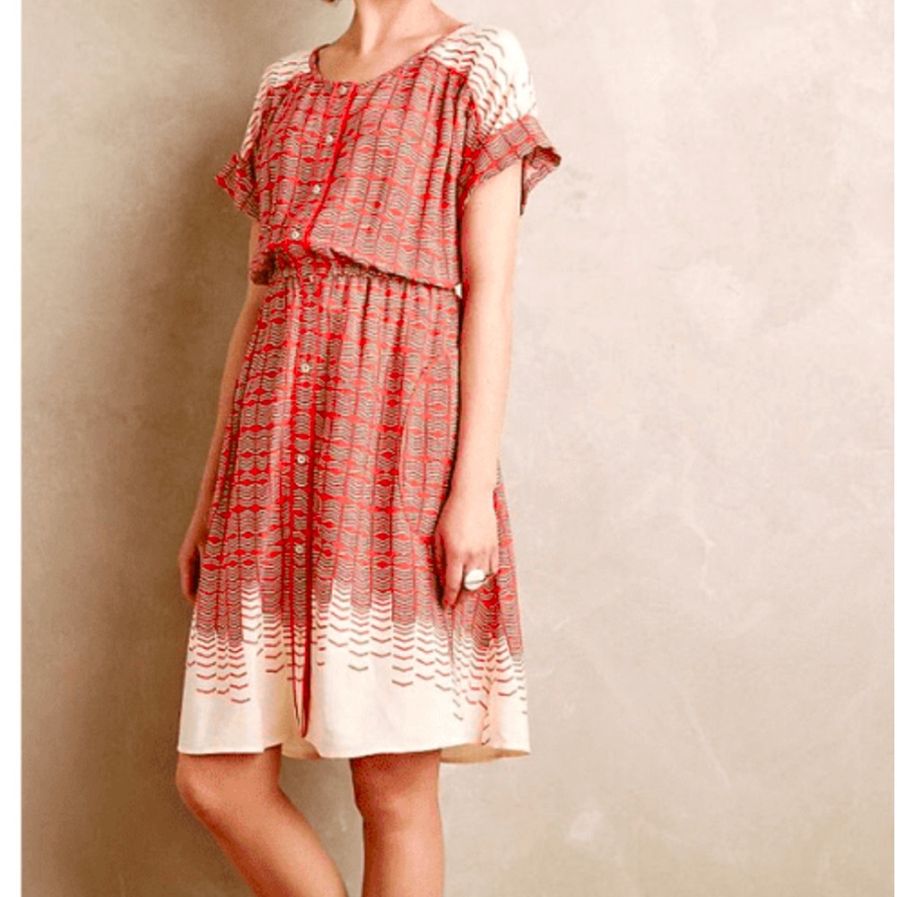 Anthropology Maeve Verona Shirt Dress